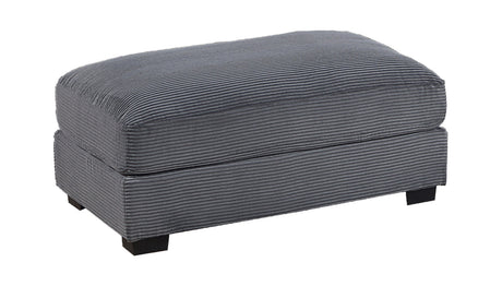 Contemporary Dark Gray 4pc Modular Sectional Set Corduroy Couch LAF & RAF Chairs Armless Chair Ottoman Living Room Furniture - sold by Home Elegance USA