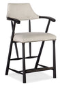 Linville Falls Stack Rock Counter Stool - Beige / Black by Hooker Furniture - View 1
