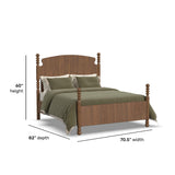 Azalea Queen Panel Bed - Walnut | Flexsteel