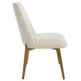 Vantage Fabric Dining Chair - White by Uttermost - View 4