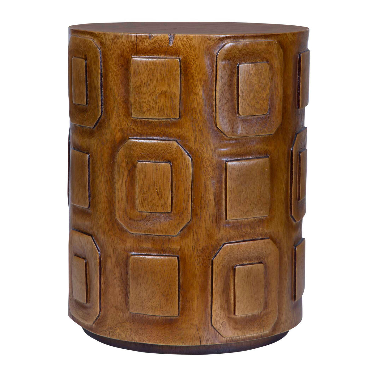 Alson Geometric Accent Table - Dark Brown by Uttermost - View 3