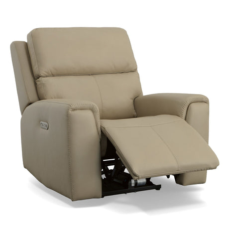 Jarvis Power Recliner With Power Headrest - Parchment | Flexsteel