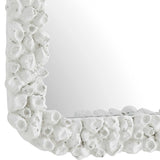 Barnacle Rectangular Mirror - White by Uttermost - View 6