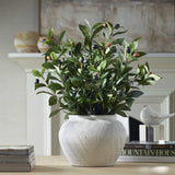 Elena Olive Centerpiece - White by Uttermost - View 2