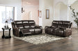 Barclay - Sofa & Loveseat - Dark Brown