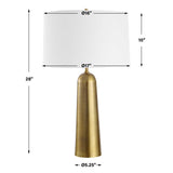 Flinchem Brass Table Lamp - Bronze by Uttermost - View 7