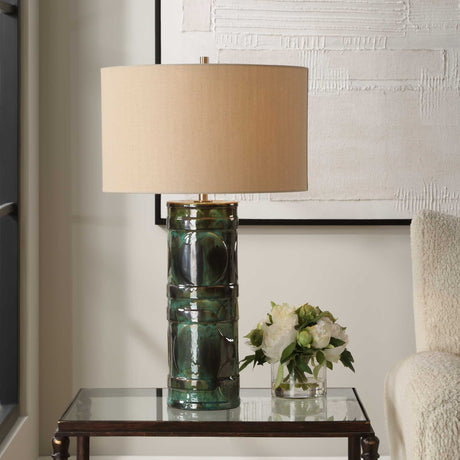 Loch Green Glaze Table Lamp by Uttermost - View 2