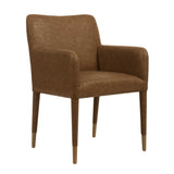 Conifer Dining Armchair Camel - Dark Brown by Uttermost - View 4