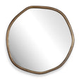 Ambrose Indoor-Outdoor Round Mirror Brass / Gold - Bronze by Uttermost - View 1