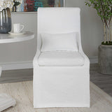 Coley Armless Chair - White by Uttermost - View 2