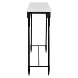 Bourges Marble Console Table - White / Black by Uttermost - View 6