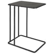 Cavern Stone & Iron Accent Table - Black by Uttermost - View 1