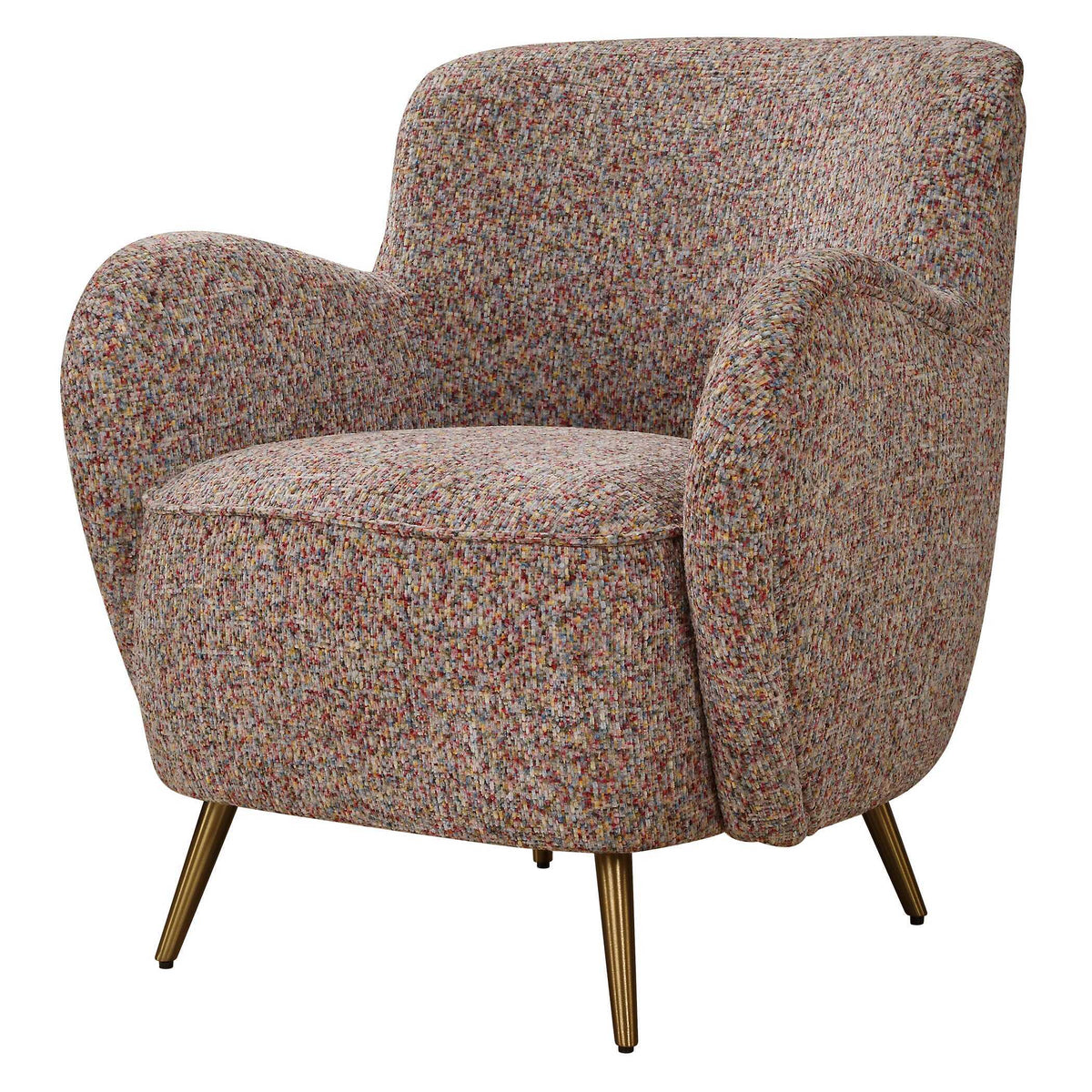 Gemstone Toned Accent Chair Confetti - Gray by Uttermost - View 4