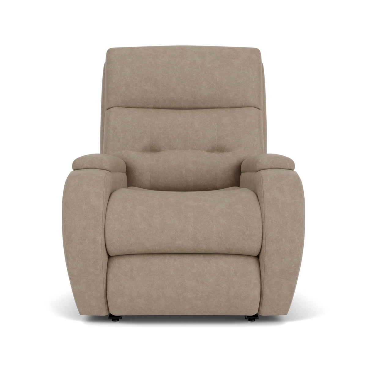 Strait Transitional Fabric Power Recliner With Power Headrest | Flexsteel