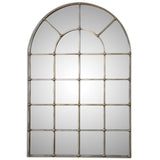 Barwell Arch Window Mirror - Silver by Uttermost - View 1