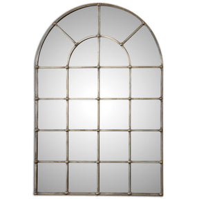 Barwell Arch Window Mirror - Silver by Uttermost - View 1