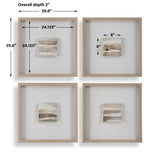 Studying Sepia Hand Painted Canvases (Set of 4) - Light Brown by Uttermost - View 8