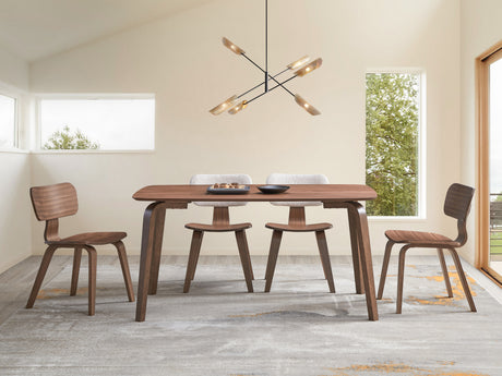 Casson 5Pcs Walnut Finish Dining Room Set - sold by Home Elegance USA