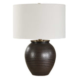 Hawkins Ribbed Table Lamp Bronze - Black by Uttermost - View 3