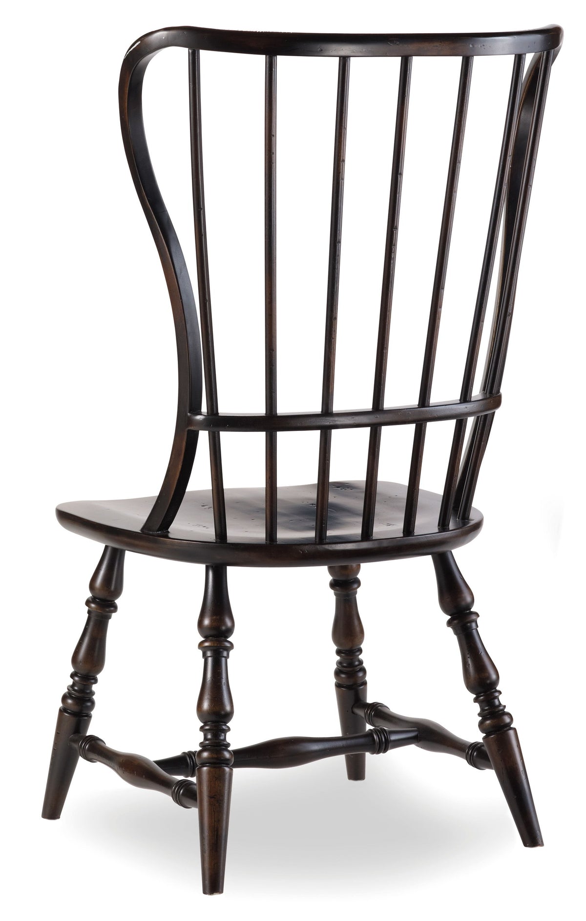 Sanctuary Spindle Side Chair Ebony - Black / Dark Brown by Hooker Furniture - View 1
