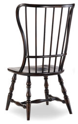Sanctuary Spindle Side Chair Ebony - Black / Dark Brown by Hooker Furniture - View 1