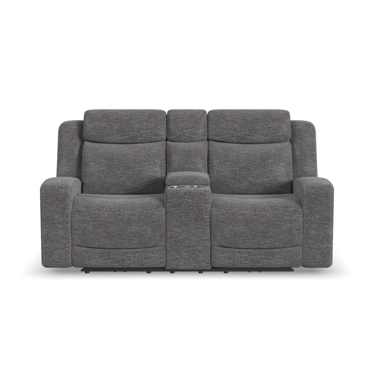 Ridge Power Reclining Loveseat With Console And Power Headrests - Granite | Flexsteel