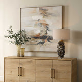Outburst Hand Painted Modern Art Black / Blue / Brown / Gray / Green / Orange / Red / White / Woodtone - Gray / Beige by Uttermost - View 3