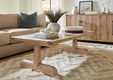 Vineyard Row Rectangle Coffee Table - Light Brown by Hooker Furniture - View 2