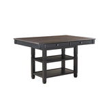 Baywater 7 Piece Counter Height Table Set In Natural And Black 5705Bk-36-7Set | Homelegance - Home Elegance USA