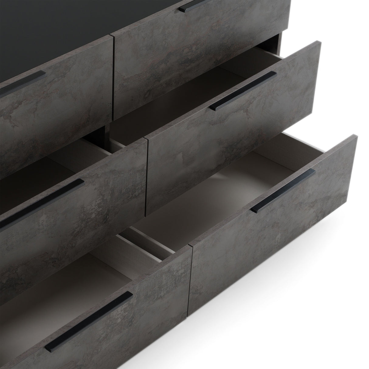 Nova Domus Ferrara - Modern Volcano Oxide Grey Dresser - sold by Home Elegance USA
