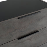 Nova Domus Ferrara - Modern Volcano Oxide Grey Dresser - sold by Home Elegance USA