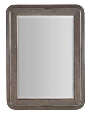 Modern Mood Raffia Landscape Mirror - Dark Brown / Dark Gray by Hooker Furniture - View 1
