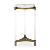 Pereira Round Acrylic Accent Table - Bronze by Uttermost - View 1