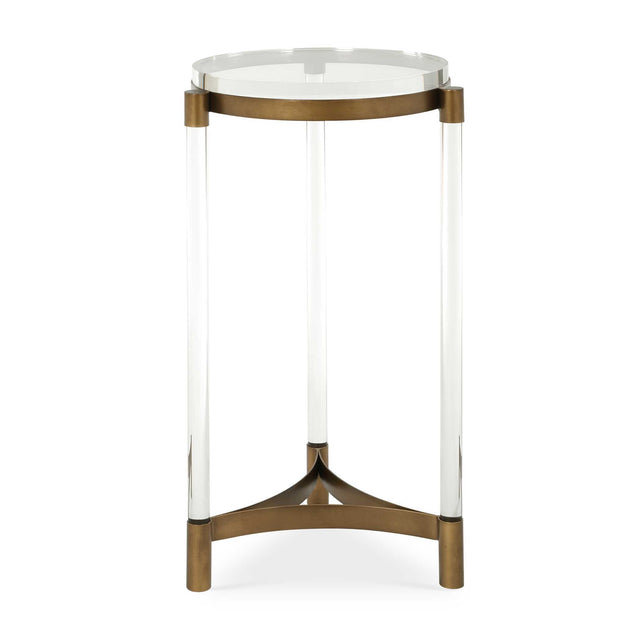 Pereira Round Acrylic Accent Table - Bronze by Uttermost - View 1