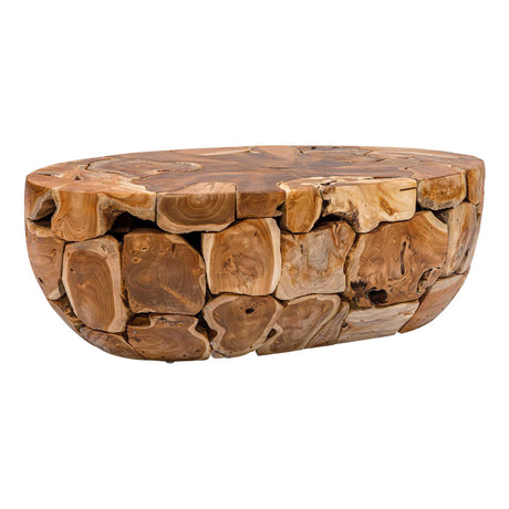 Gareis Teak Coffee Table Woodtone - Light Brown by Uttermost - View 3