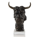 Bison Bust Bronze Sculpture by Uttermost - View 4
