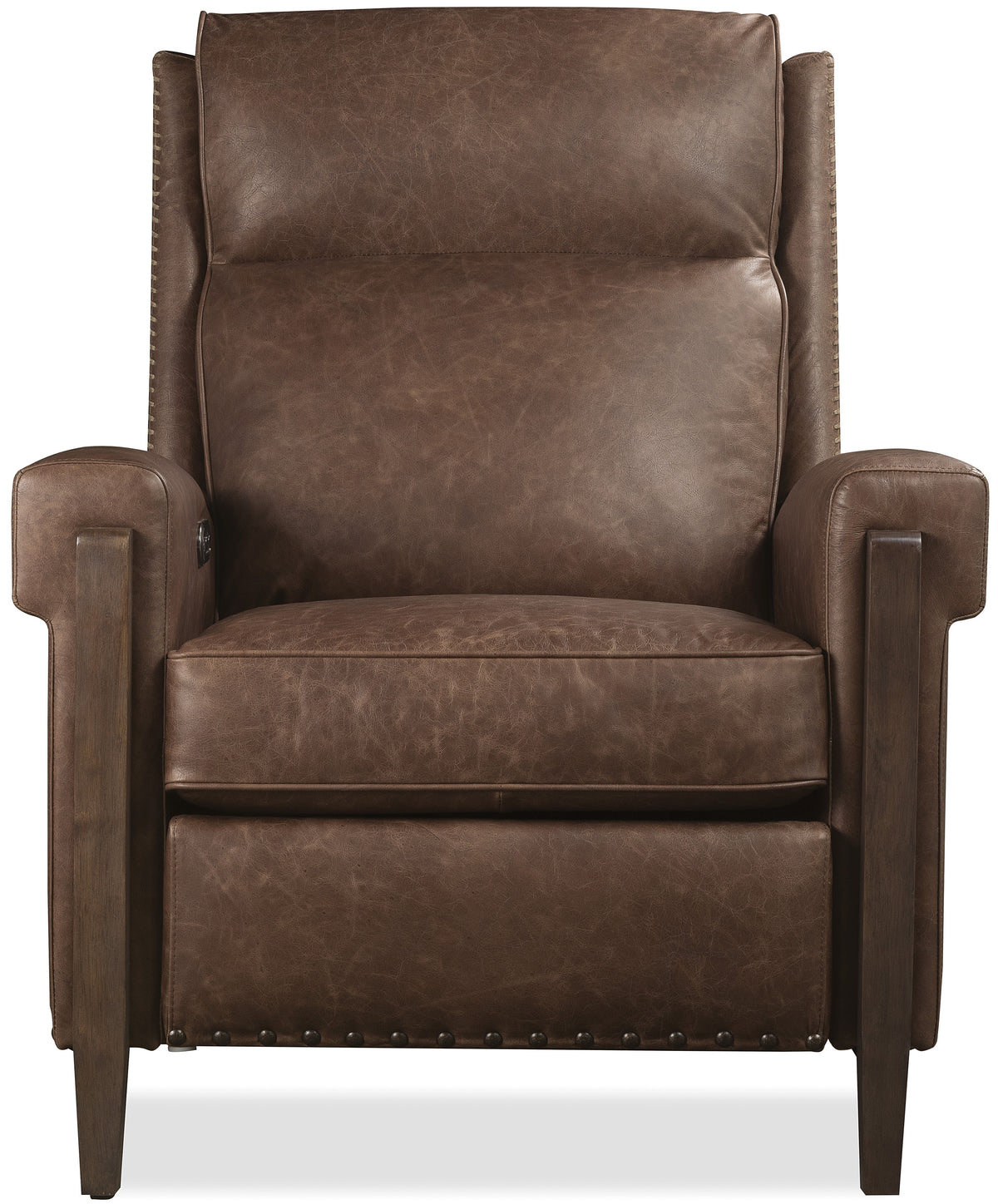 Whitton Power Recliner With Power Headrest - Dark Brown by Hooker Furniture - View 6