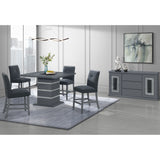 ARIYA DARK GREY BAR TABLE AND BAR STOOL SET