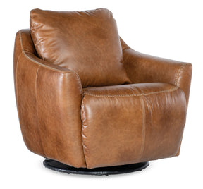 Beau Swivel With Power Footrest - Light Brown by Hooker Furniture - View 1