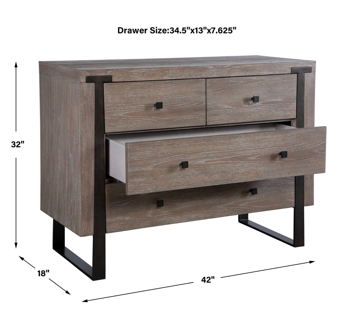 Gabriel Oak Accent Chest - Light Brown by Uttermost - View 10