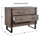 Gabriel Oak Accent Chest - Light Brown by Uttermost - View 10