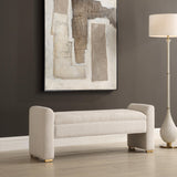 Caliste Bench - White by Uttermost - View 2