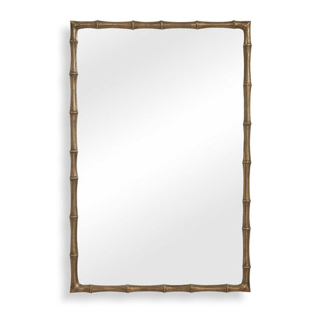 Brass Bamboo Rectangle Mirror - Gold by Uttermost - View 1
