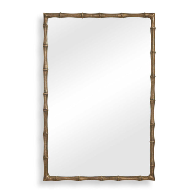 Brass Bamboo Rectangle Mirror - Gold by Uttermost - View 1