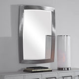 Haskill Mirror Brushed Nickel - Dark Gray by Uttermost - View 5