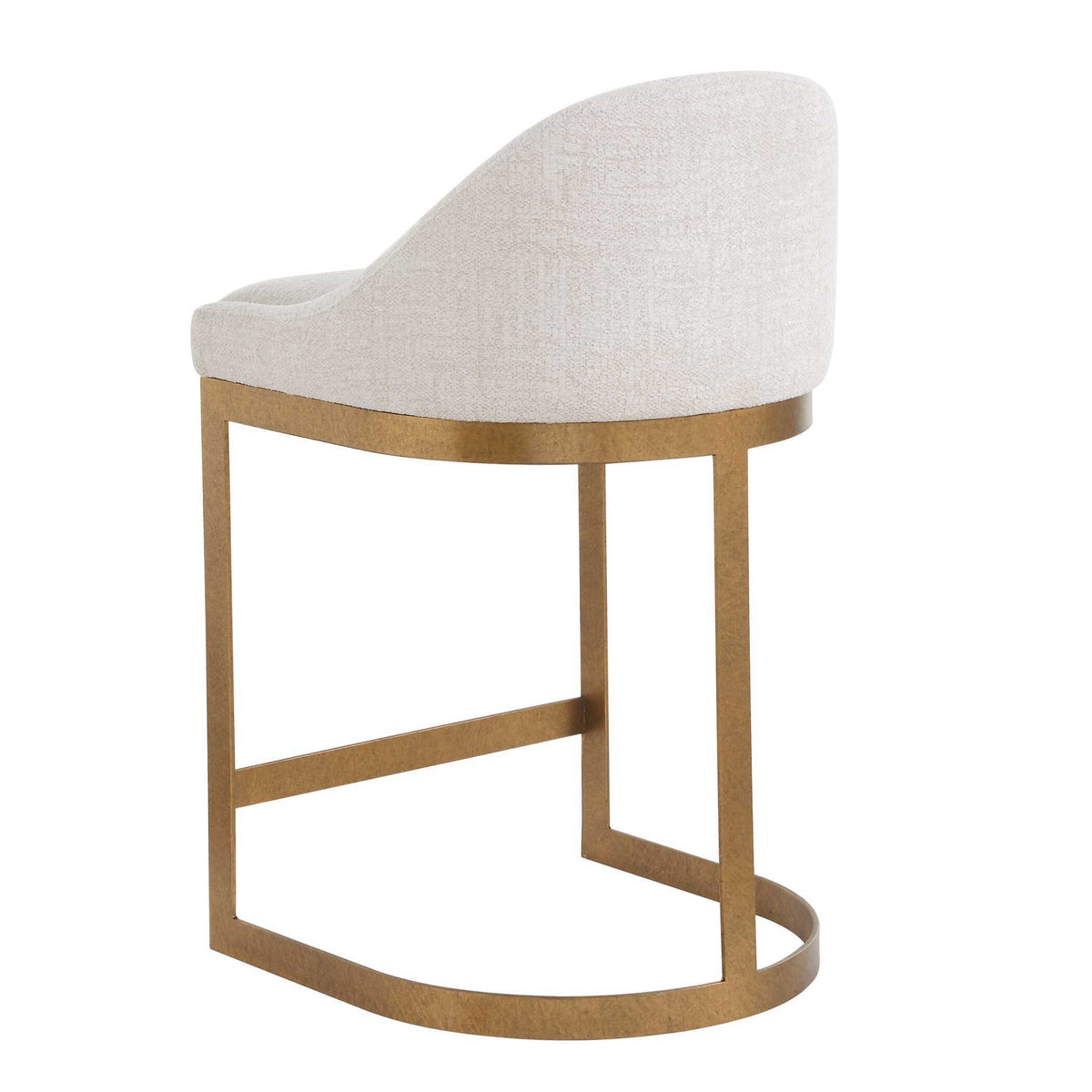 Ira Counter Stool Gold / Ivory - Gold / White by Uttermost - View 6