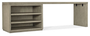 Linville Falls 96" Desk With Open Desk Cabinet - Gray by Hooker Furniture - View 1