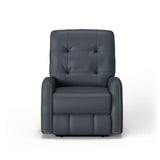Devon Transitional Leather Power Headrest Power Recliner, Nailhead Trim | Flexsteel