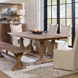 Stratford Salvaged Wood Dining Table - Light Brown by Uttermost - View 8