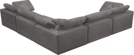 Cozy - Modular Sectional Cloud - Grey - Fabric - Modern & Contemporary - 634Grey - Sec5C - Home Elegance USA - 4